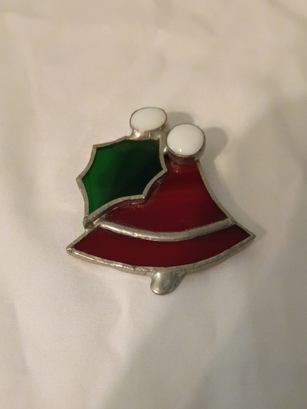 Hand Made Strained Glass Christmas Pin/Brooch